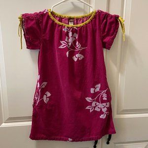 TEA Collection Short Sleeve Dress Soft Velvet Sz 7